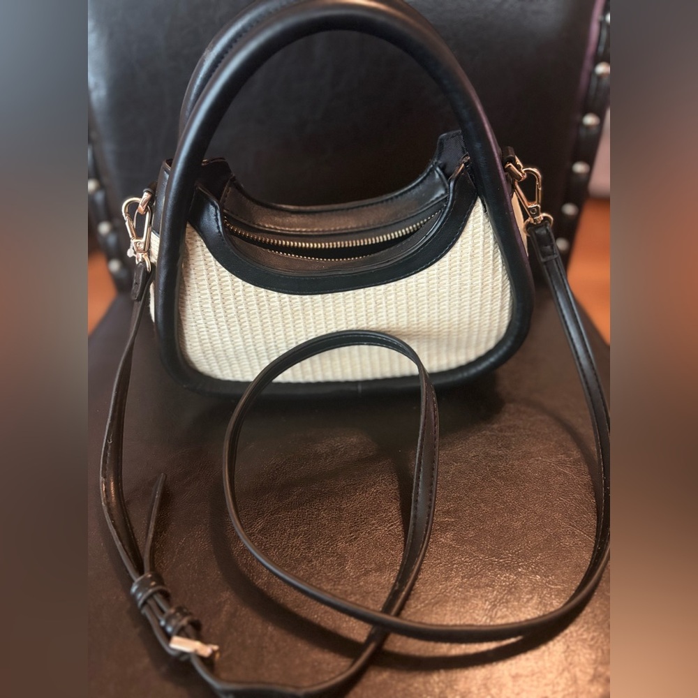 Black and Beige New Day mini handbag